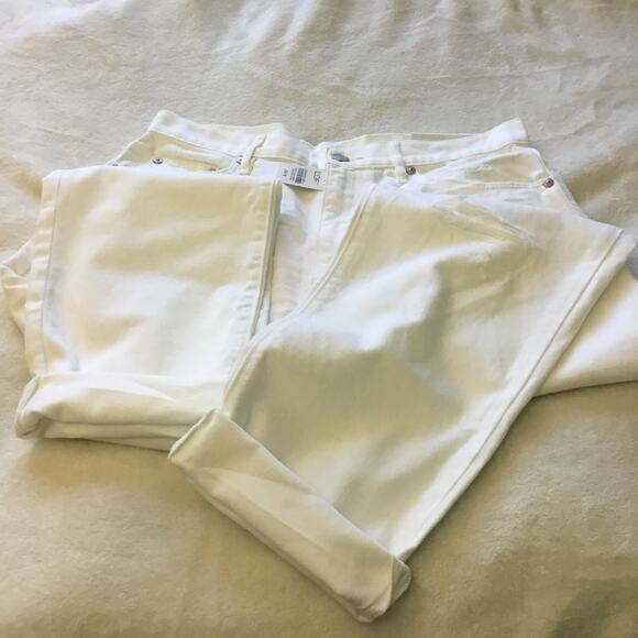 Loft White High Waist Boyfriend Jeans - Picture 12 of 15